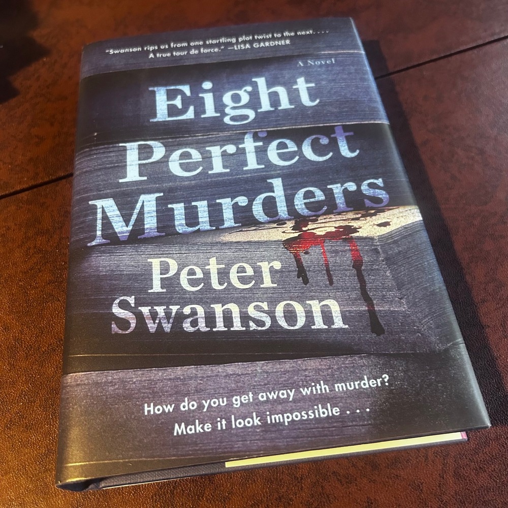 Eight Perfect Murders by Peter Swanson Hardcover Mystery Thriller Novel